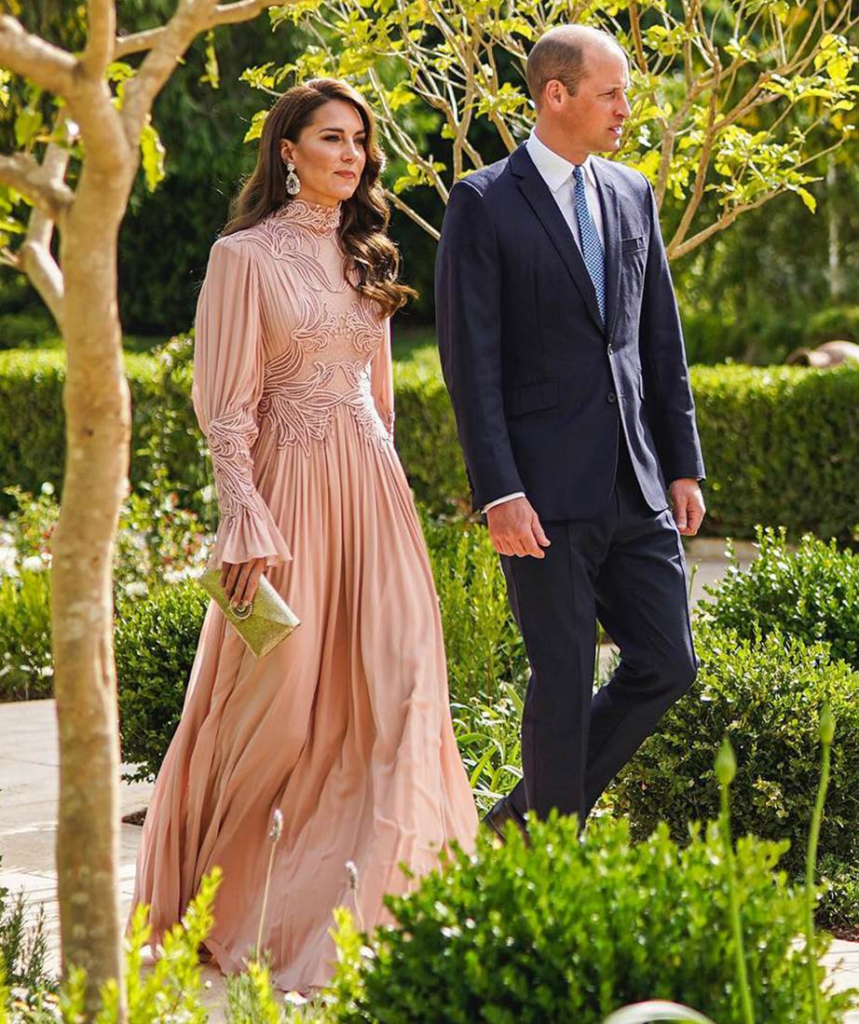 Princess Catherine's dress for Crown Prince of Jordan's wedding in June 2023. 