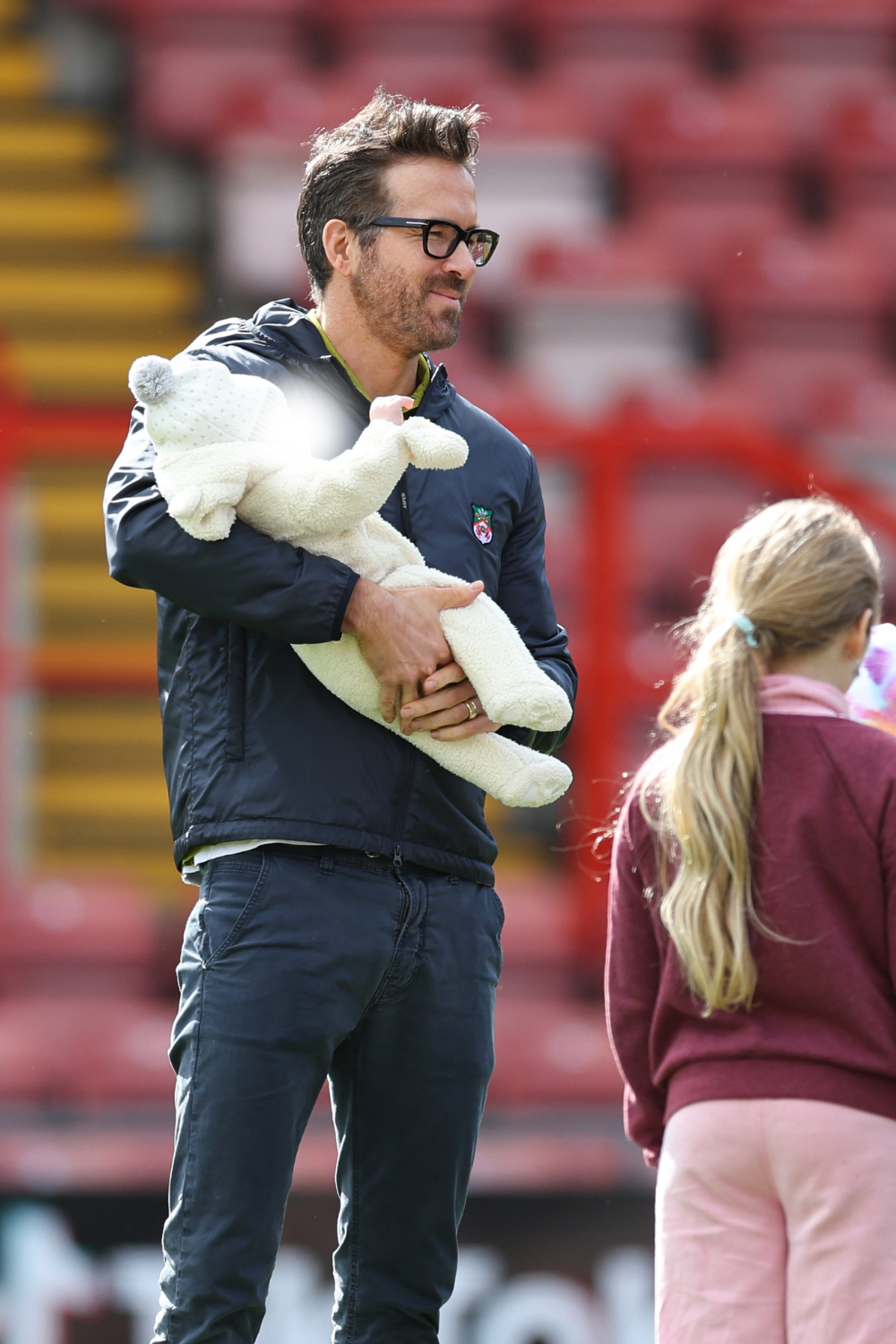 Ryan Reynolds with his and Blake's fourth baby
