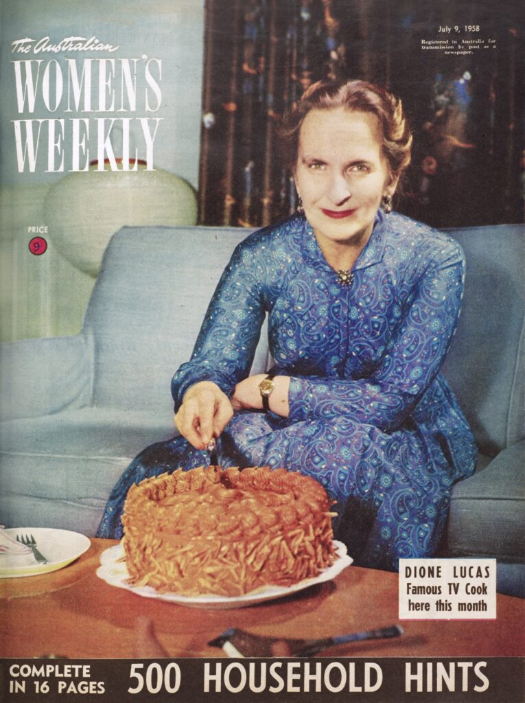 The Australian Women's Weekly magazine cover July 1958