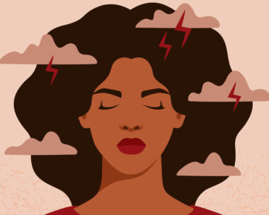 Illustration of woman feeling overwhelmed