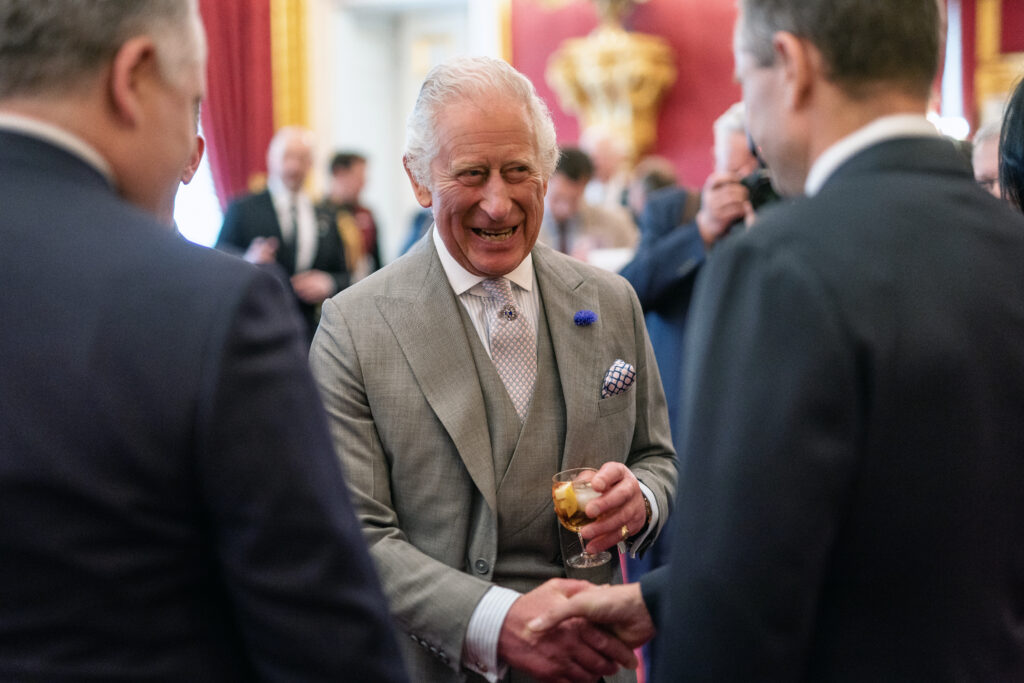 LONDON, ENGLAND - JUNE 20: King Charles III during a reception at St James Palace in London ahead of the Ukraine Recovery Conference on June 20, 2023 in London, England. (Photo by Aaron Chown - Pool/Getty Images)