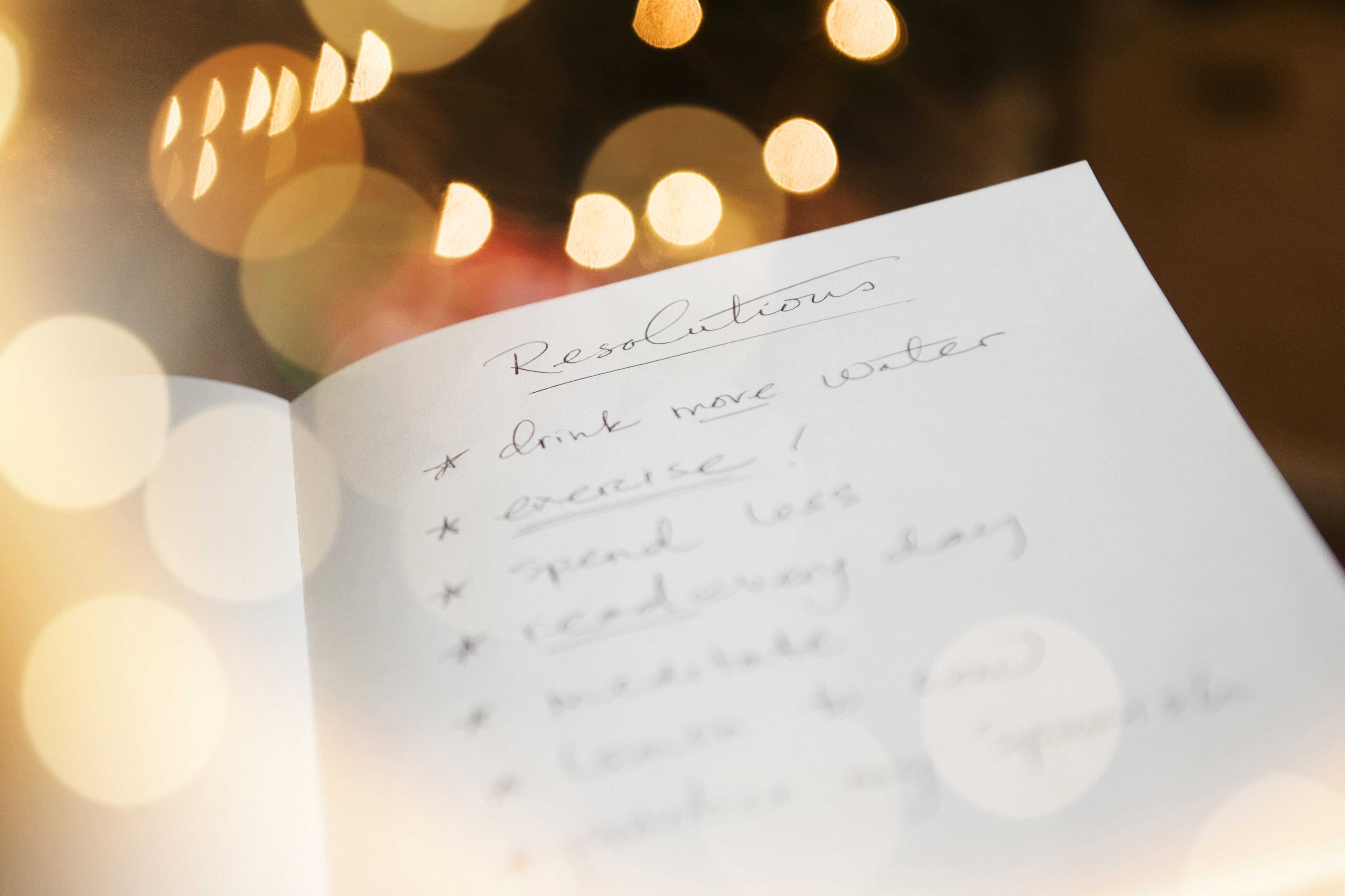 new year's resolutions