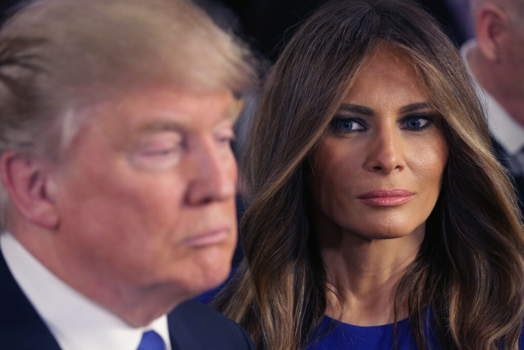 Former president Donald Trump and his wife Melania.