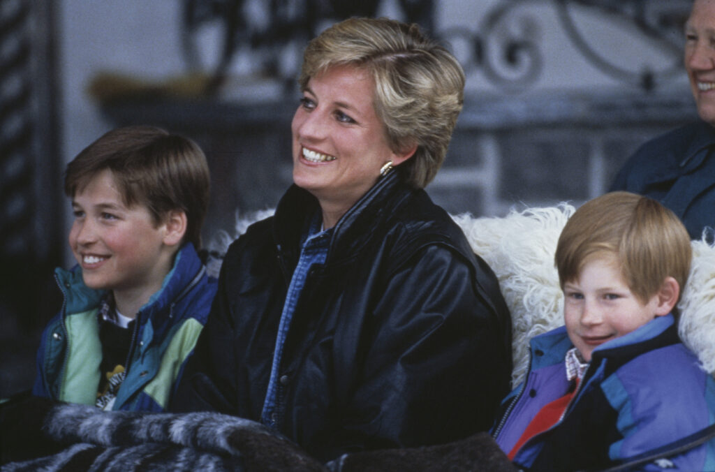 diana with her two sons