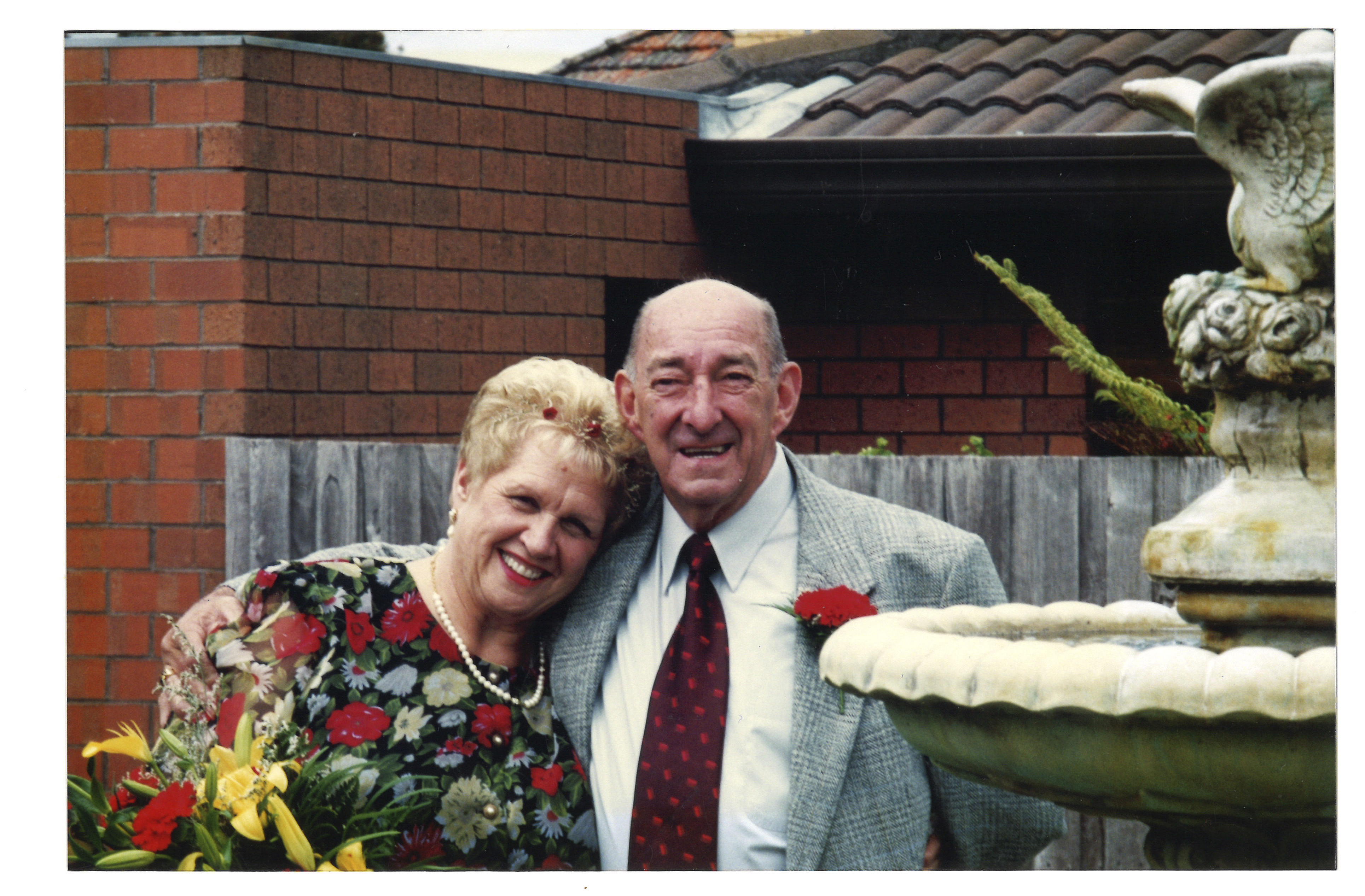 Helen and Ron at their wedding after finding love again later in life. 