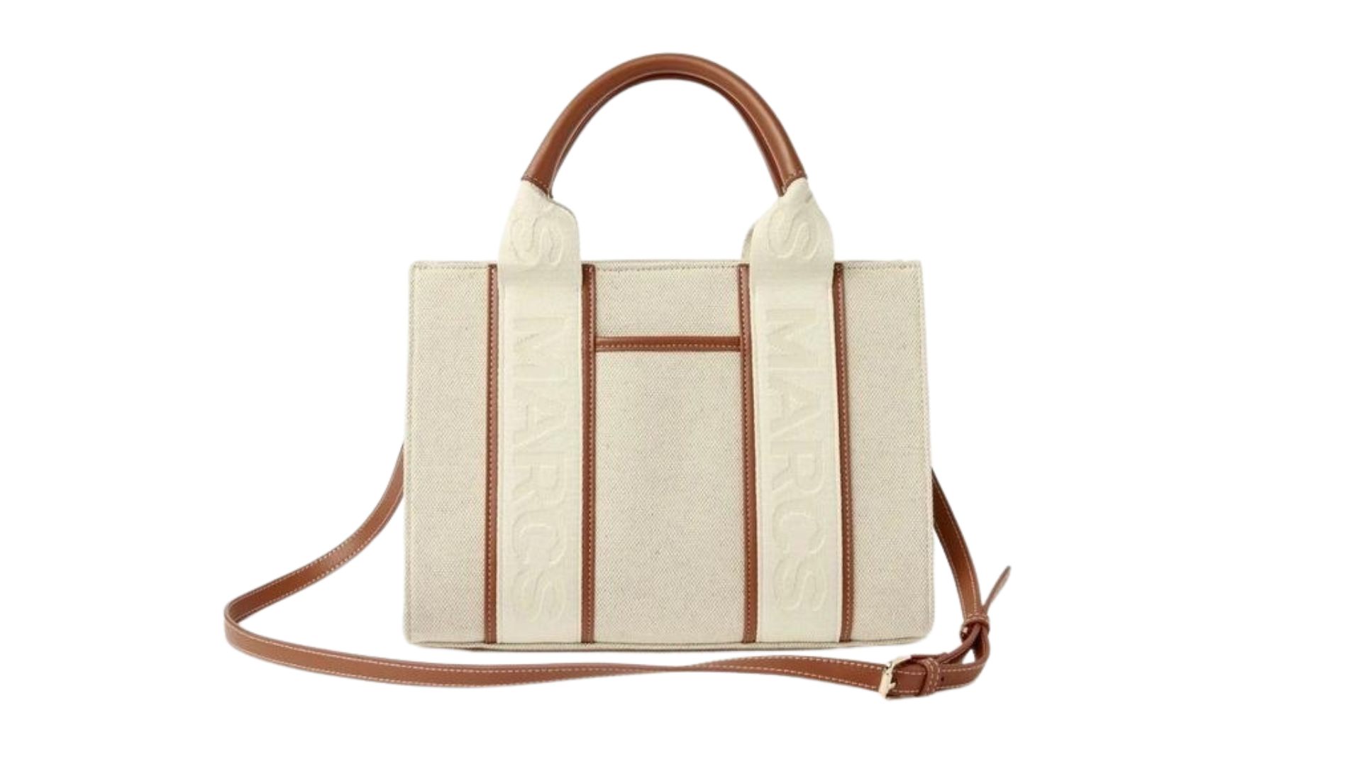 Marcs Barbados Natural Beige Zip Top Tote Bag