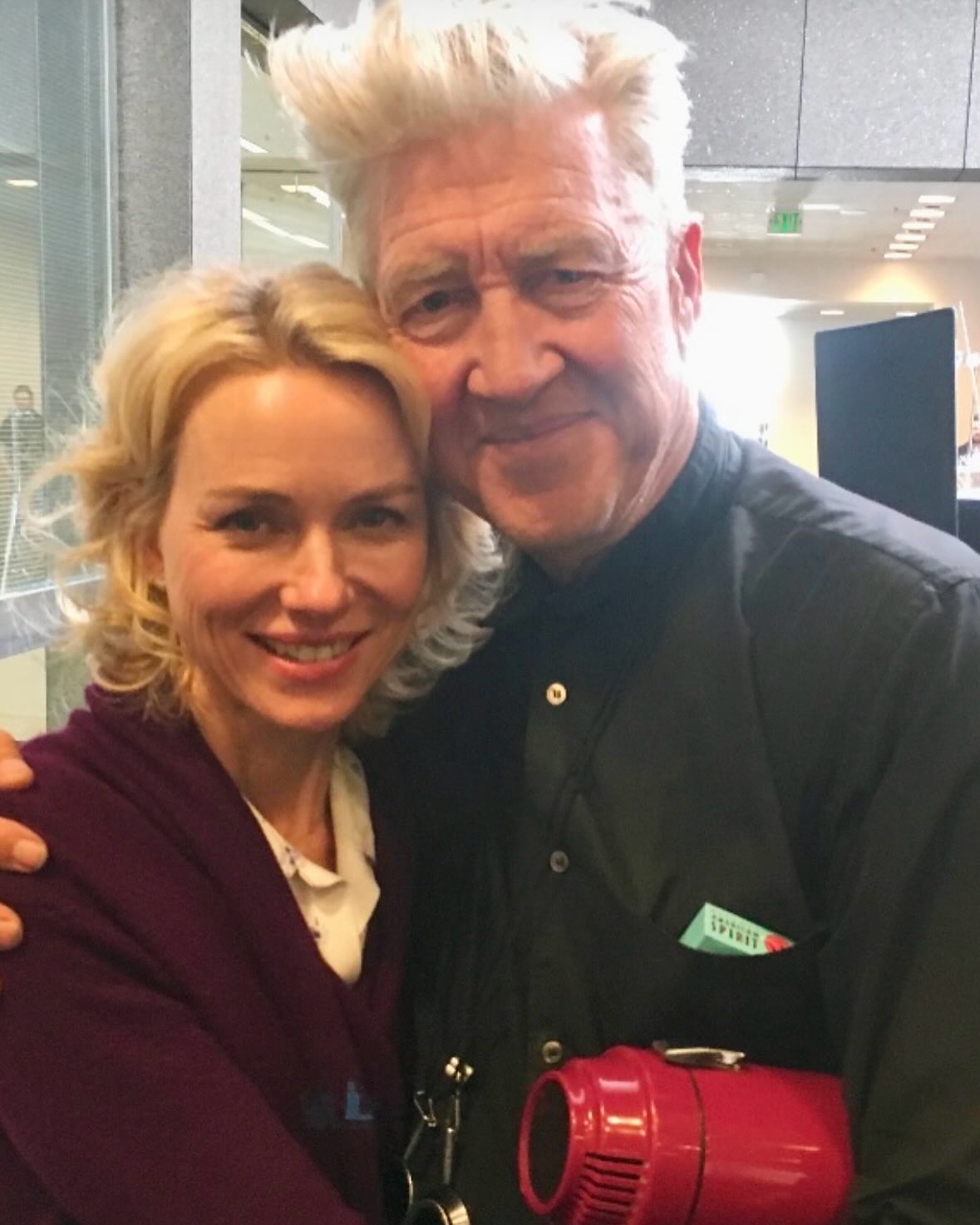 David Lynch and Naomi Watts